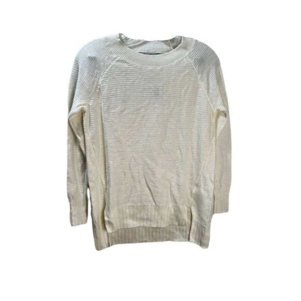 Old Navy Cream Knit Ribbed Sweater‎ Size XS NEW
